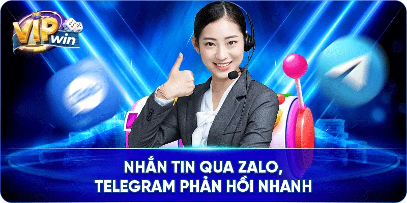 Nhắn tin qua Zalo, Telegram phản hồi nhanh